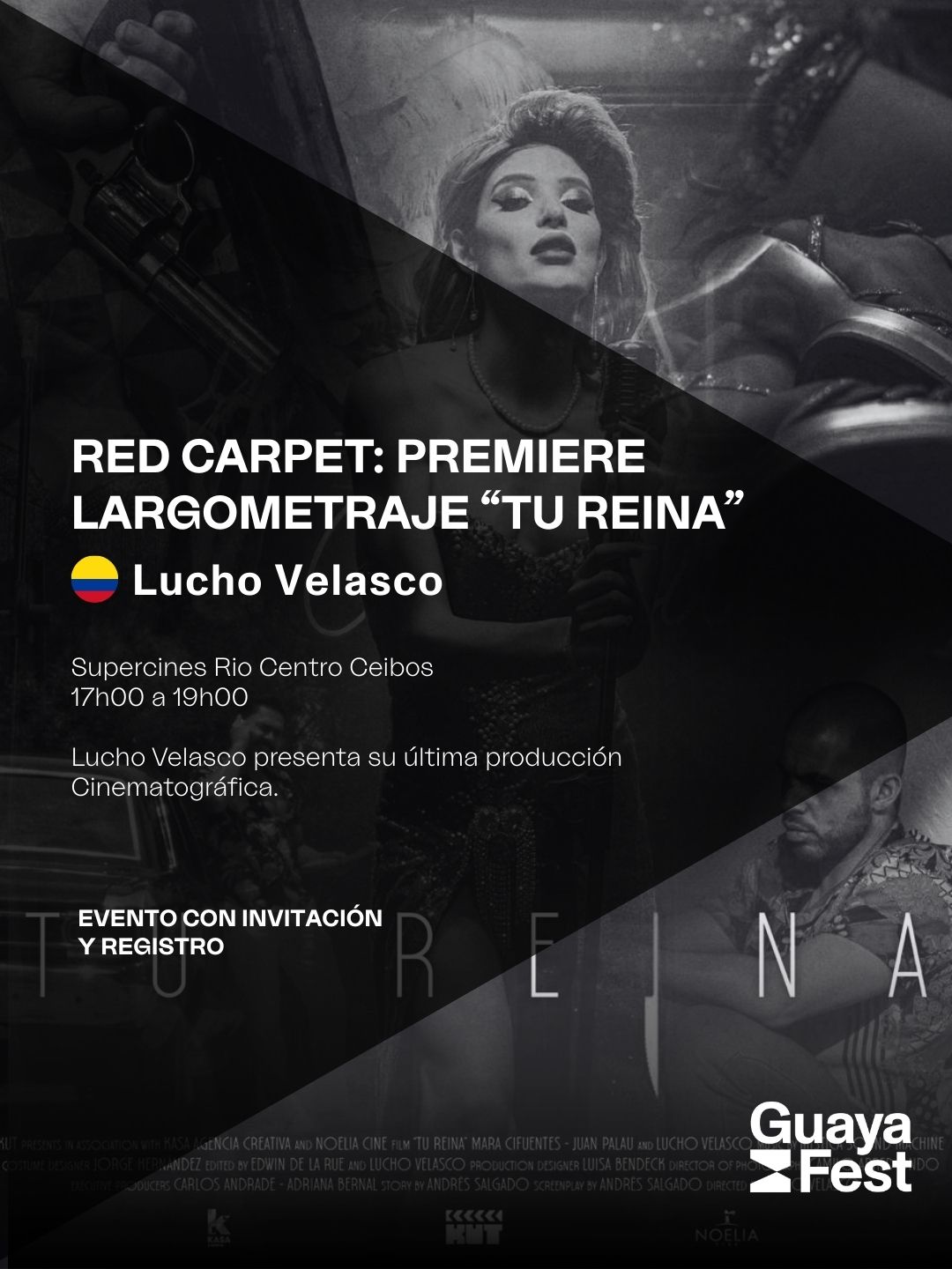 Red Carpet Premiere Largometraje Tu Reina - Lucho Velasco